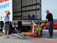 Glastransport en opslag